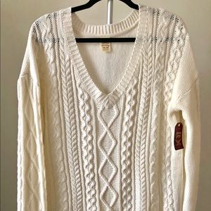 Faded Glory cable knit sweater